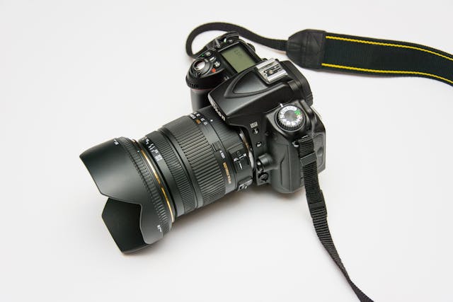 A DSLR camera